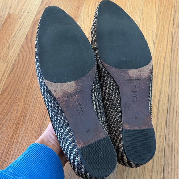 Cole Haan Black and Cream Tassel Flats - Picture 5 of 7